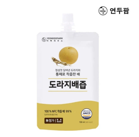[Special]100%착즙 국내산 도라지와 배로 만든 아빠의 쥬스 도라지배즙 1박스40포