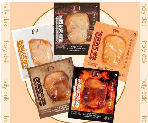 [신상-new] 홀리닭! 바로먹는 실온 닭가슴살 110g 3종 (데리야끼, 훈제, 마일드)