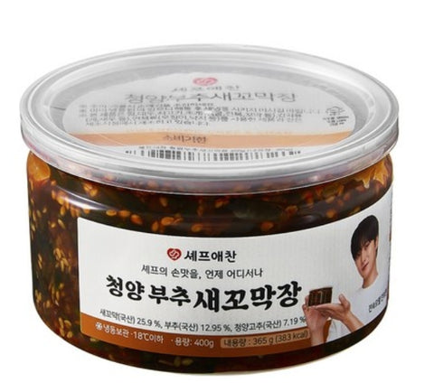 [신상-new] 드디어 입고!!! 셰프애찬 청양부추 새꼬막장 400g