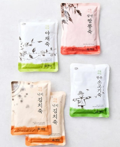 [불발수량] 서울마님죽 별미죽 삼선짬뽕죽 (400g X 2 팩 1세트)