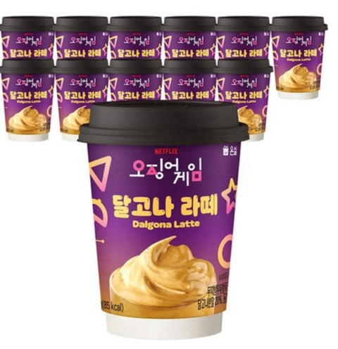 [신상-new] 오징어 게임 달고나 라떼 20g 원컵