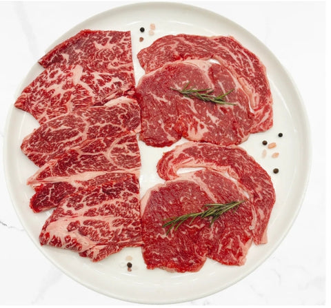 [런칭event] Jac Wagyu BBQ Platter – Chuck Eye(윗등심) & Cube Roll(아랫등심) BBQ Set (Fresh 600g)